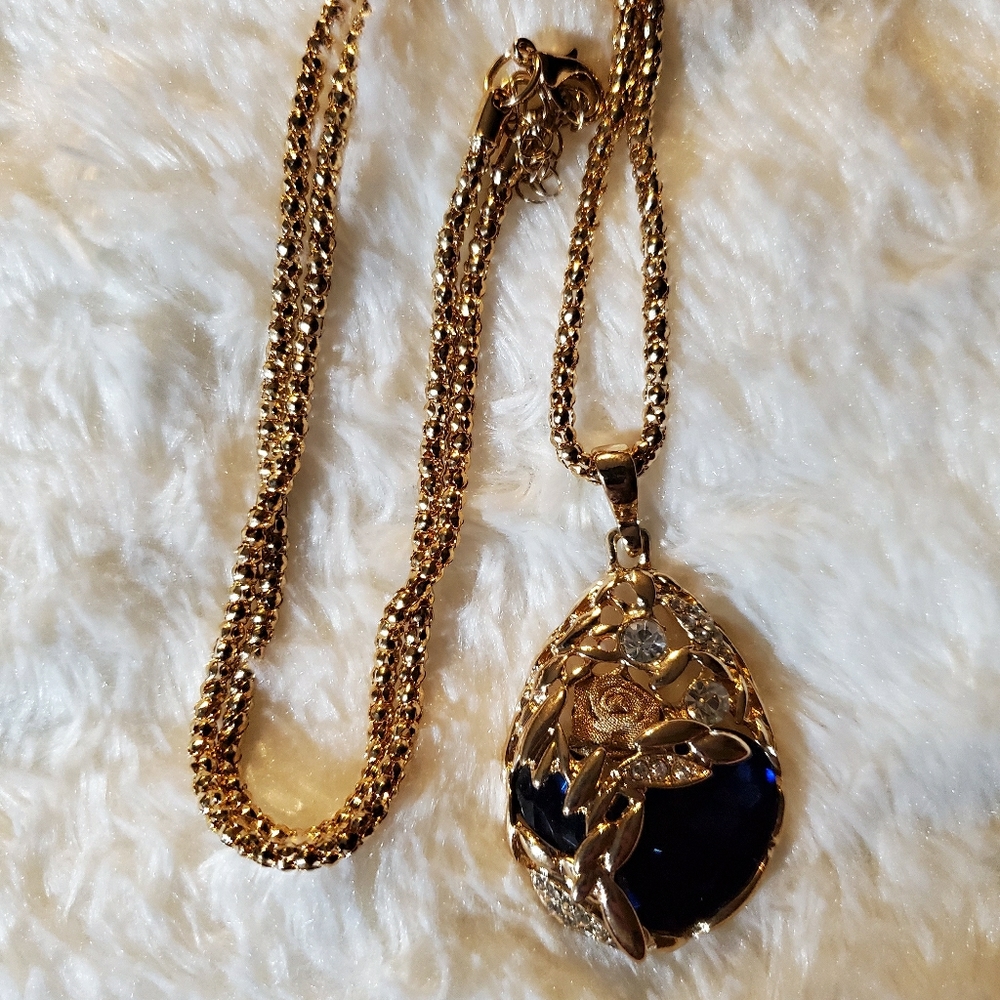 Costume necklace and charm